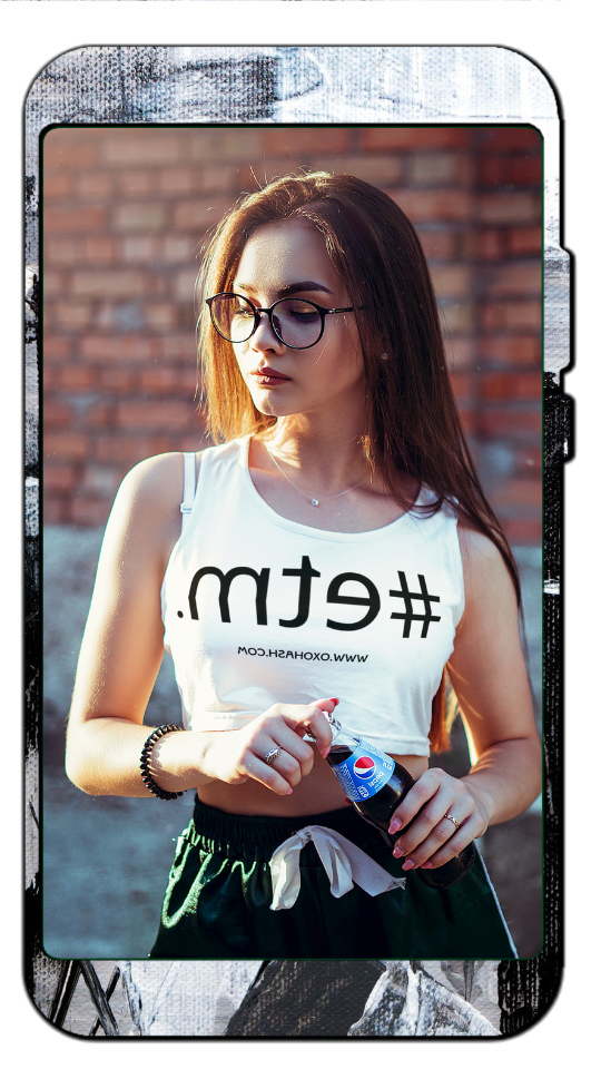 Oxohash #etm. And All That Shit Urban Slang Chic Brunettes Haired Lady With Glasses Grey Volkerfon Image