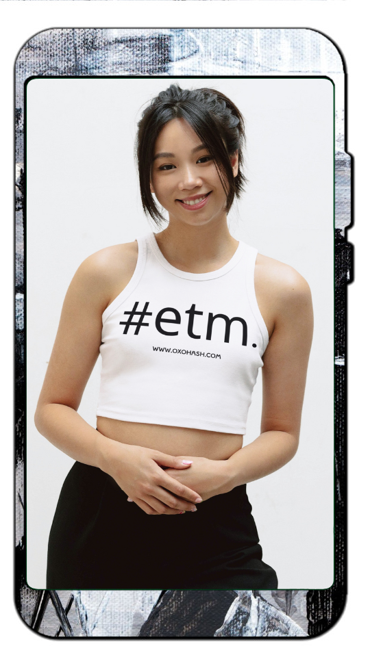 Oxohash #etm. And All That Shit Urban Slang Chic Brunettes Short Haired Lady Sports Top Grey Volkerfon Image